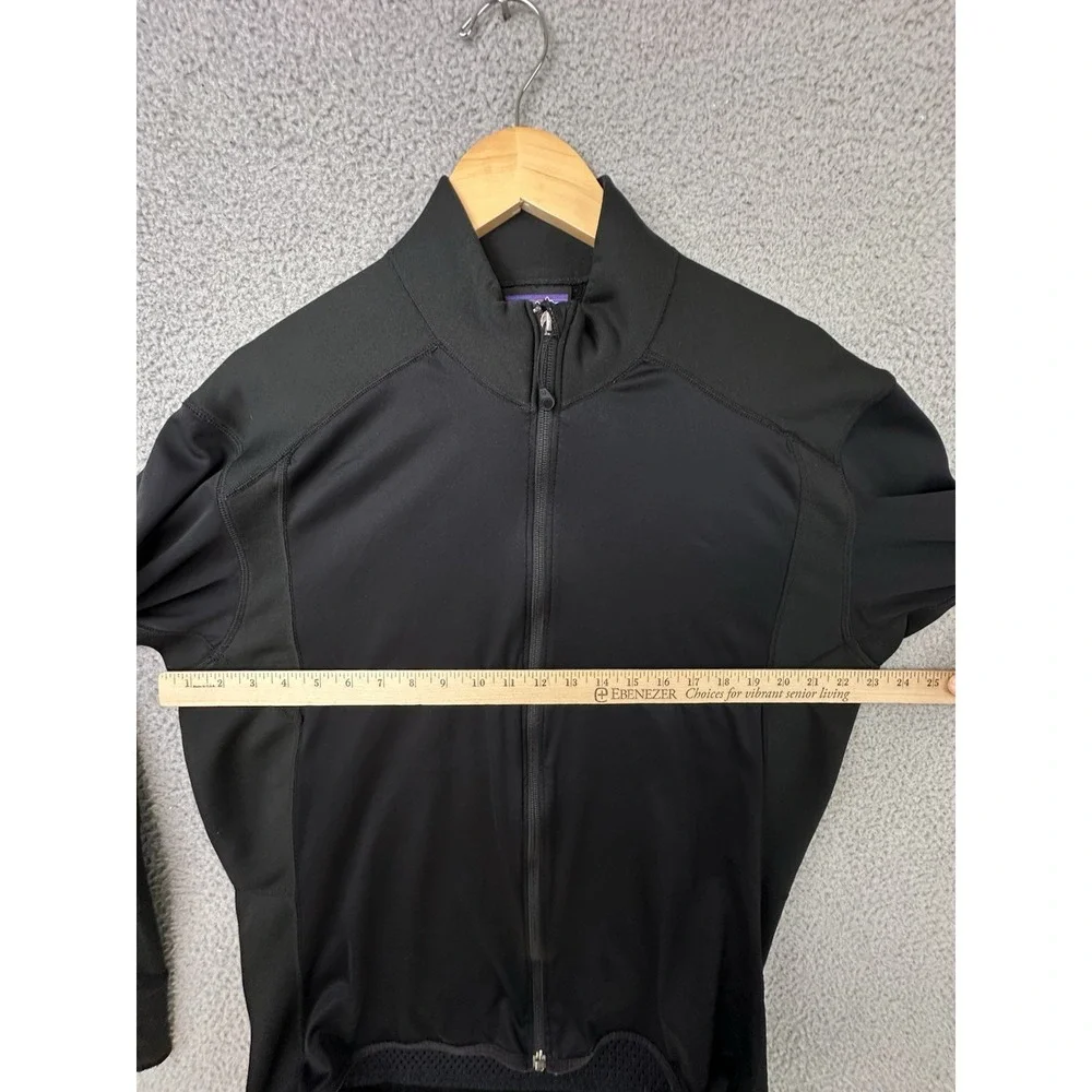VTG Patagonia Mens XL Black Full Zip Cycling Track Jacket 24320 Made In The USA